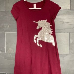 Justice sequin flip dress